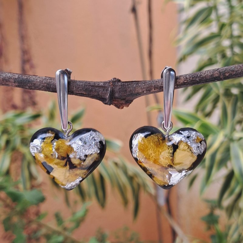 Brincos Coração Solar | Jardim Eterno